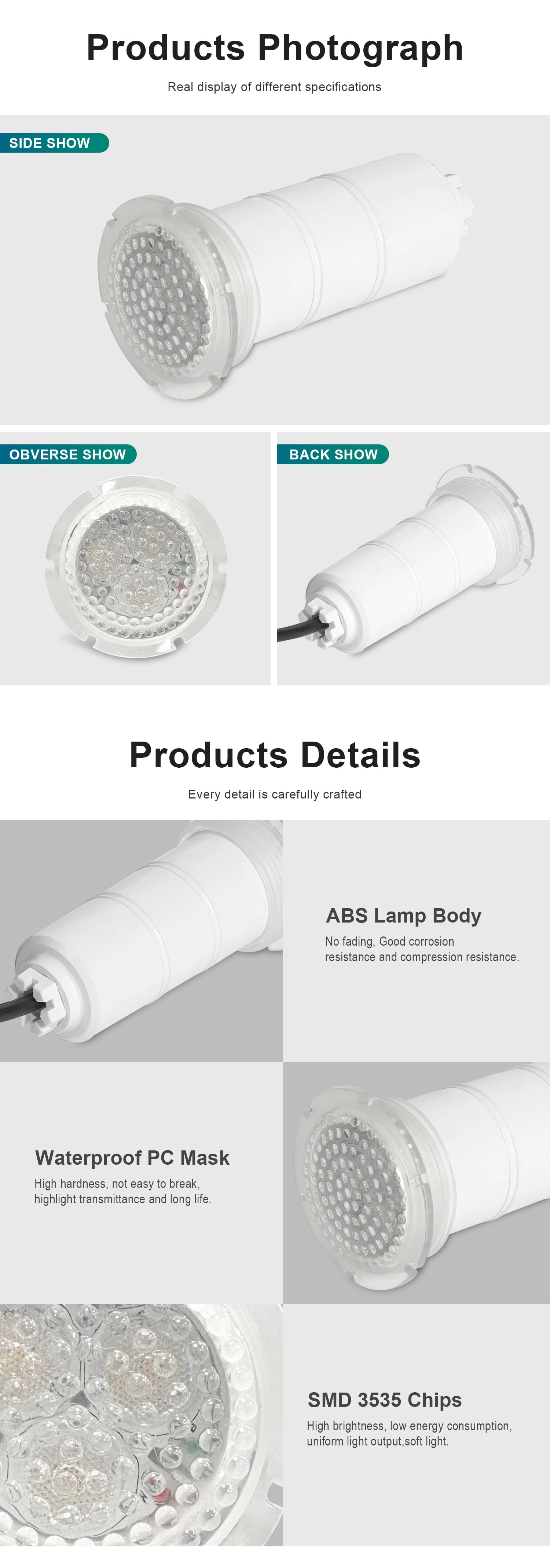 Nicheless Led Pool Light