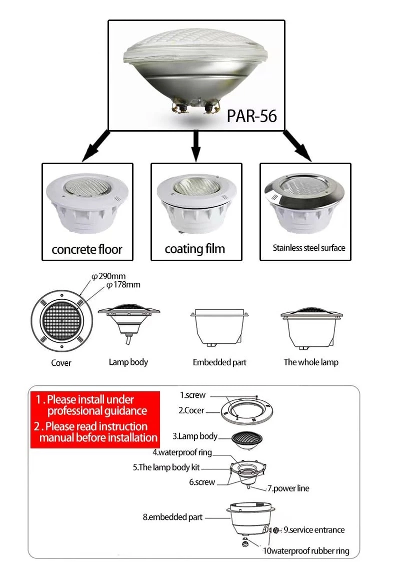 Embedded Led Pool Light