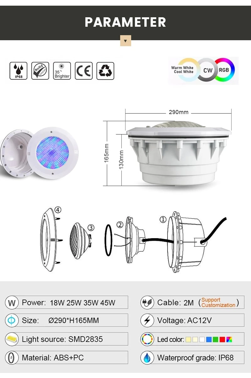 Embedded Pool Light