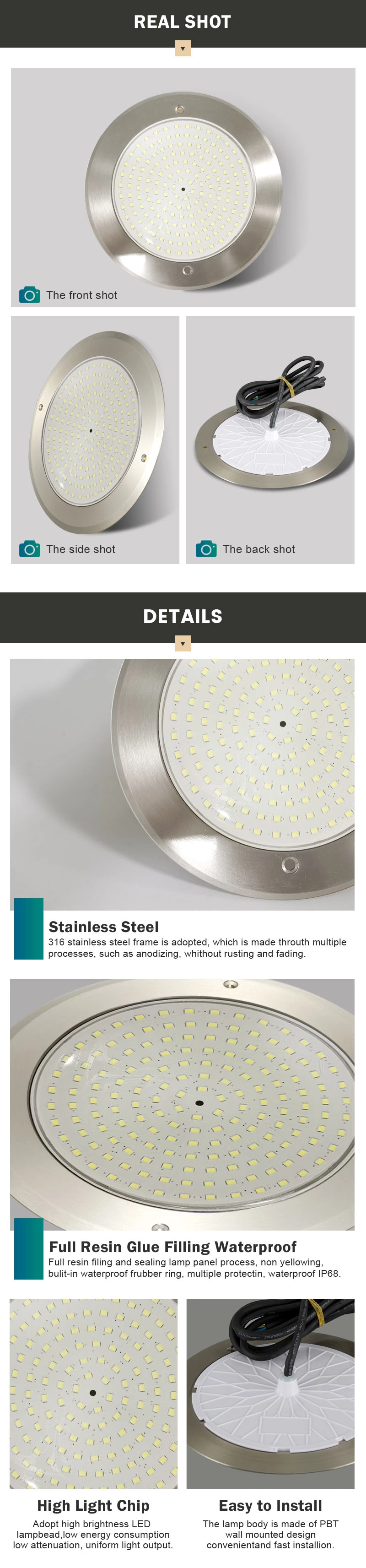 Ultra Thin Led Pool Light