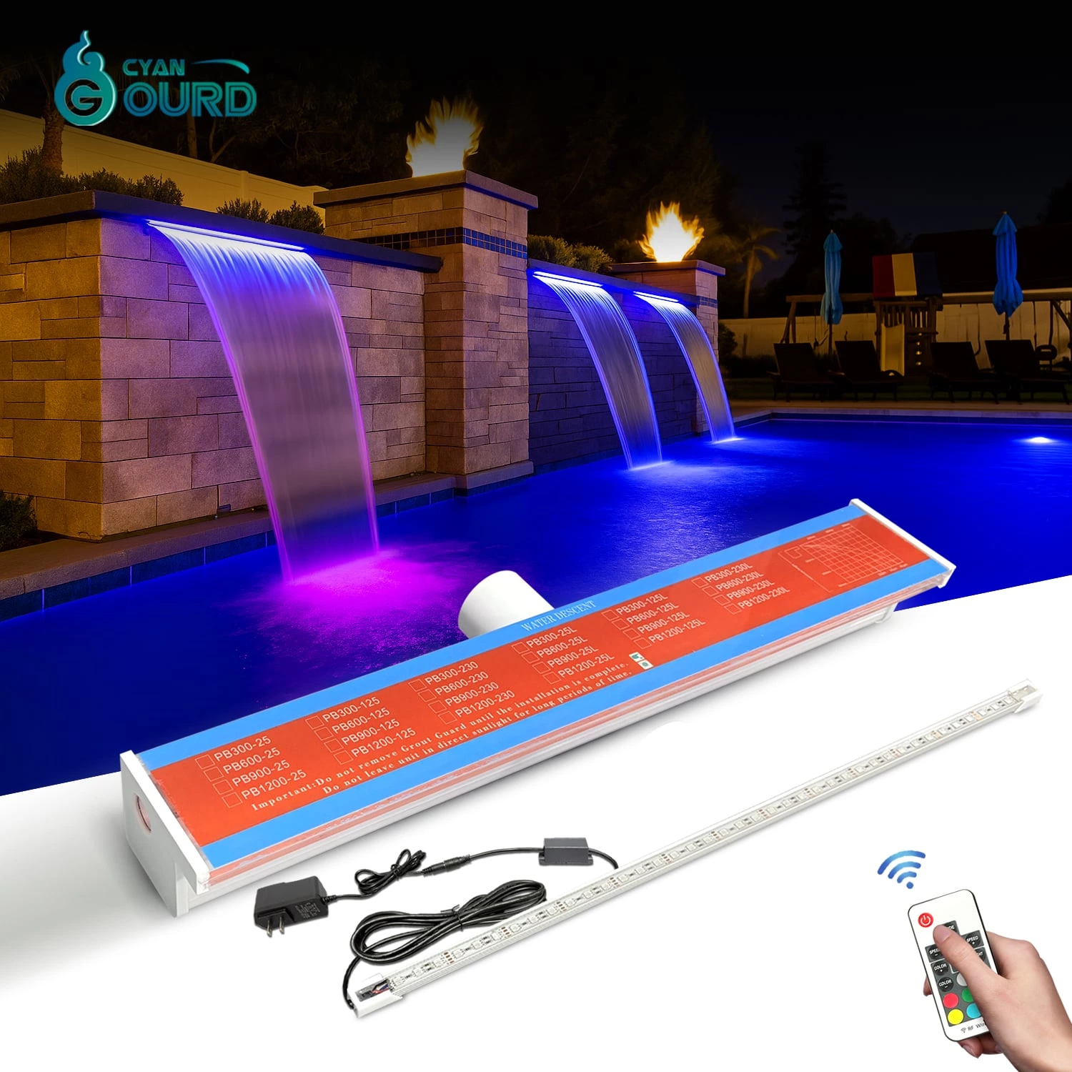 LED Waterfall Light