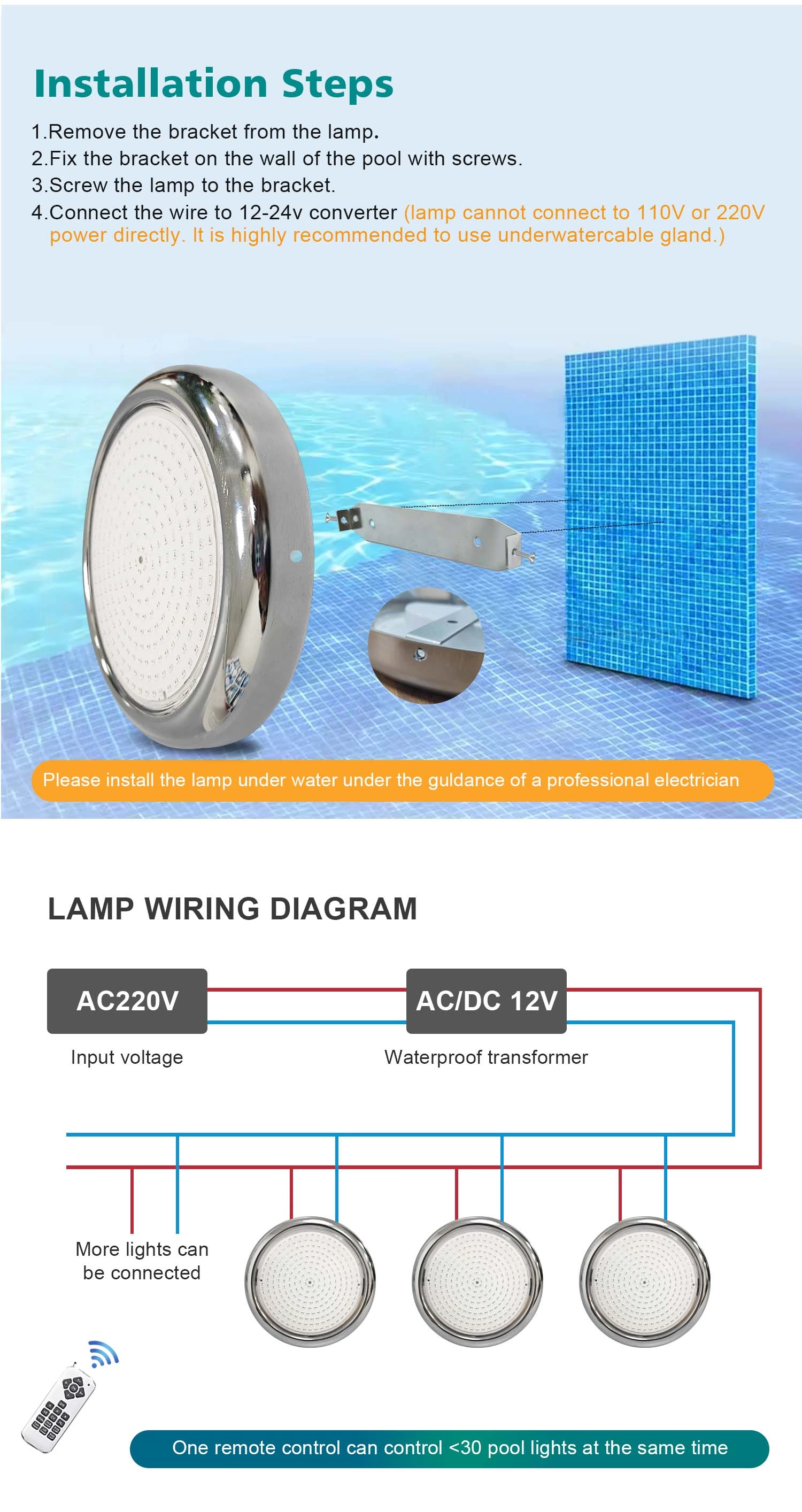 swimming pool light