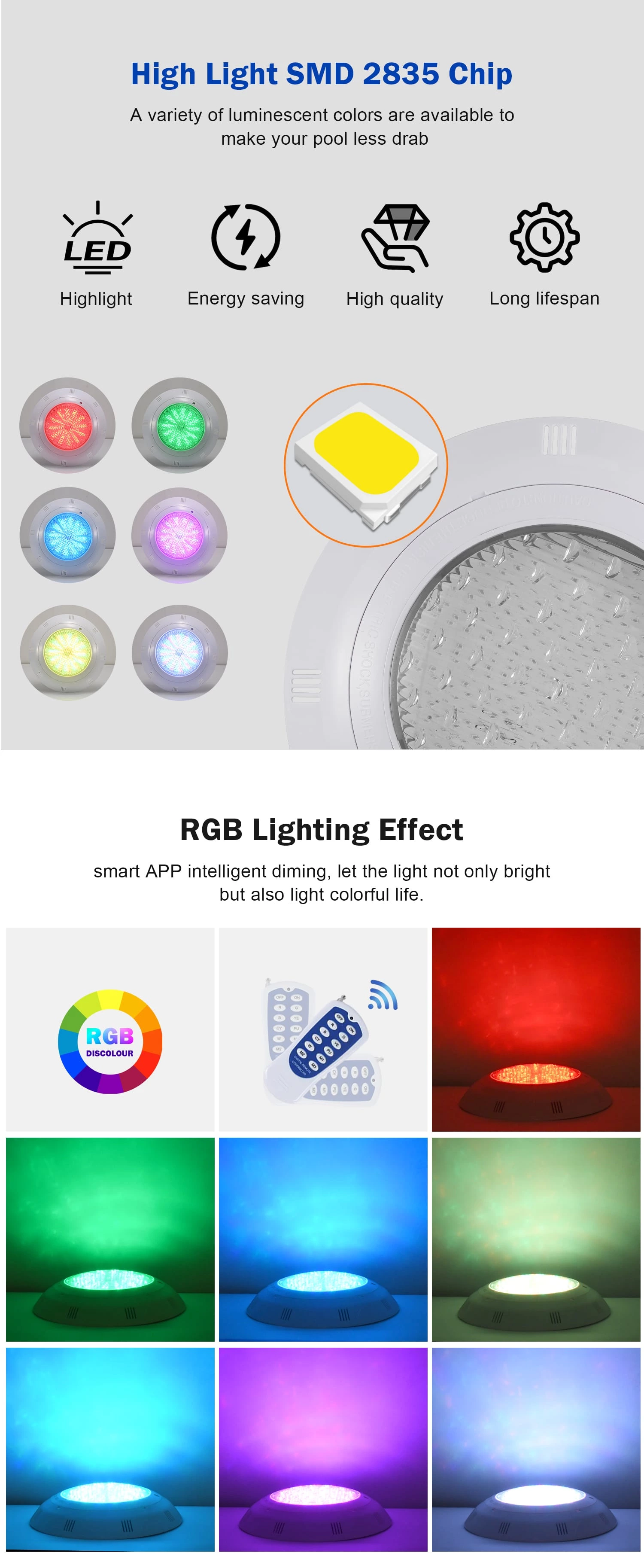 Led Swimming Pool Light