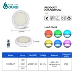 Resin Filled Led Swimming Pool Light