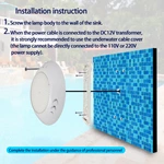Resin Filled Led Swimming Pool Light