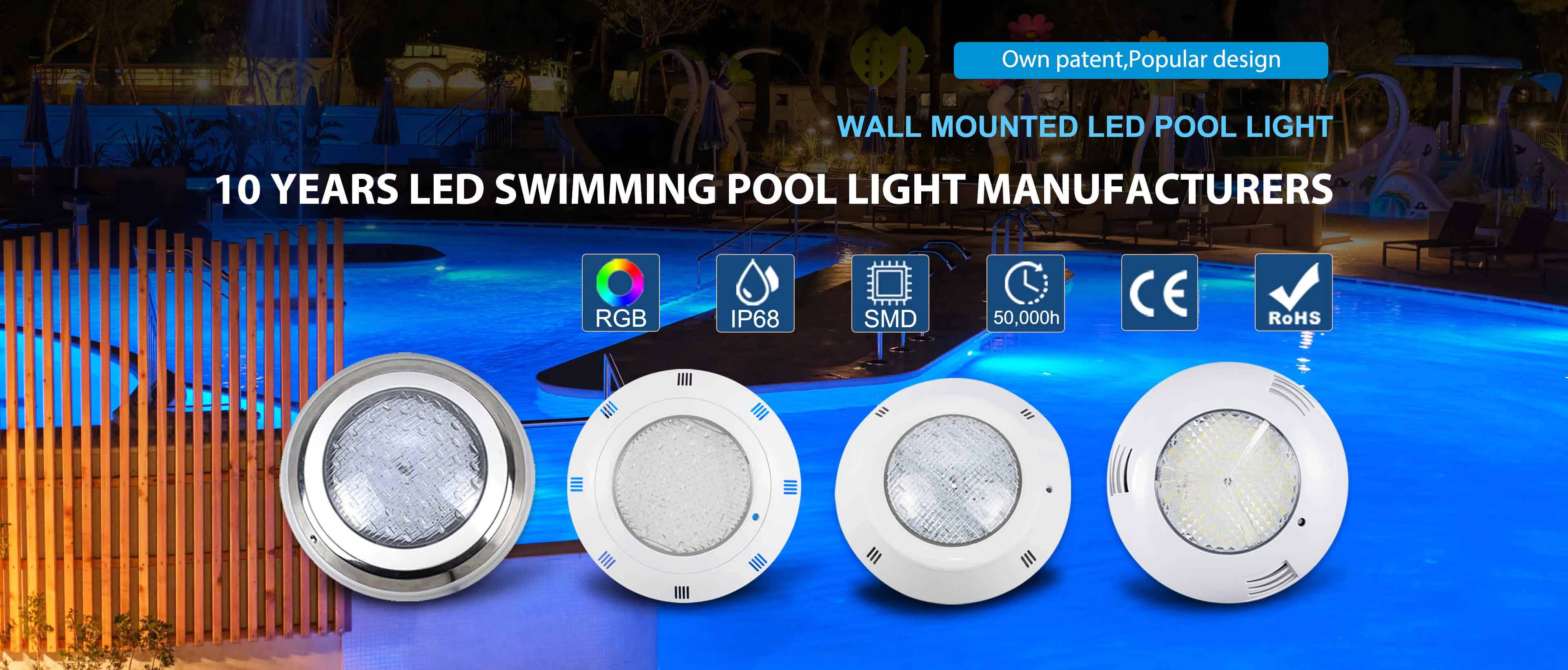 Éclairage LED pour piscine