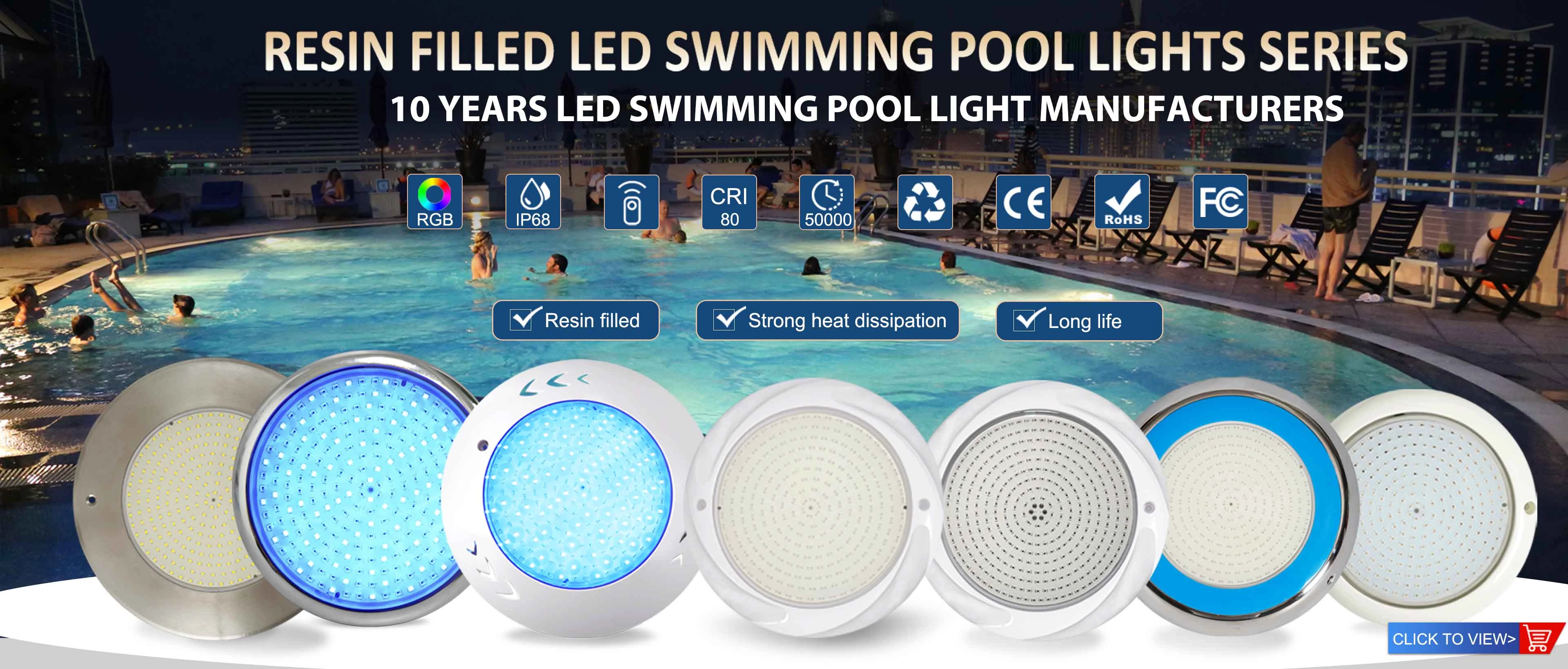 Éclairage LED pour piscine